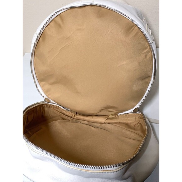 Hogan White Leather Bucket Bag Sling Backpack Large main image 4